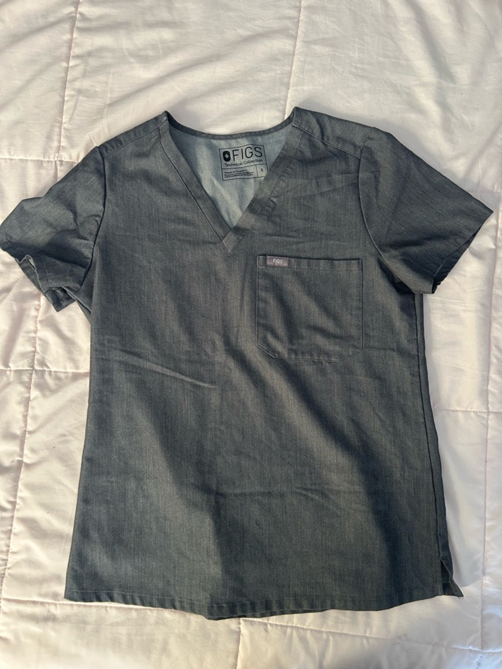 FIGS Srub Top Grey Size S